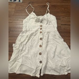 Mini White Summer Dress